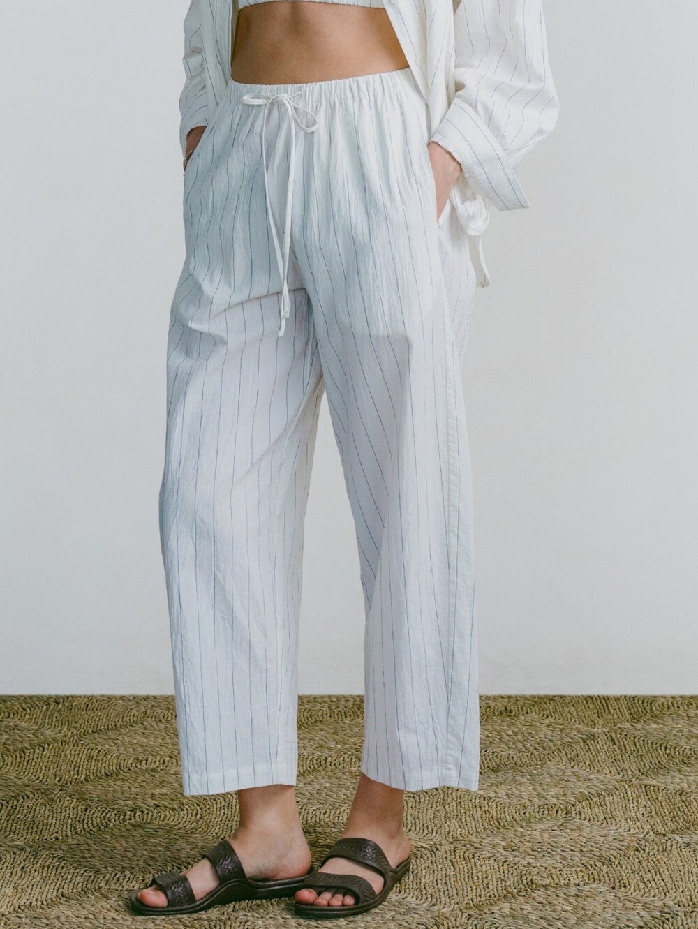 OZMA All Day Pant In Carolina Stripe XS